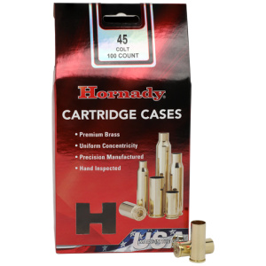HORNADY UNPRIMED CASES 45 COLT - 100 PACK 5PK/CS