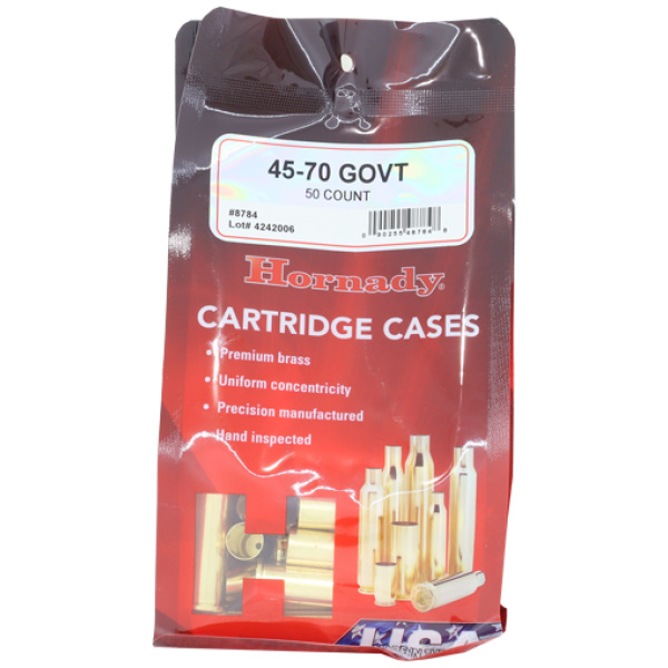 HORNADY UNPRIMED CASES 45-70 - GOVT 50 PACK 5PK/CS