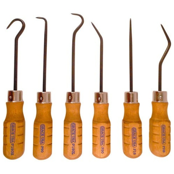 GRACE USA HOOK & PICK SET - SET OF 6 STEEL