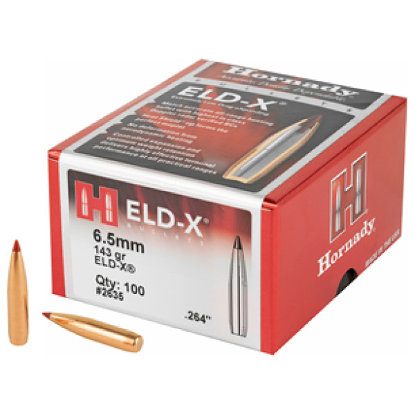 HRNDY ELD-X 6.5MM .264 143 GR 100CT
