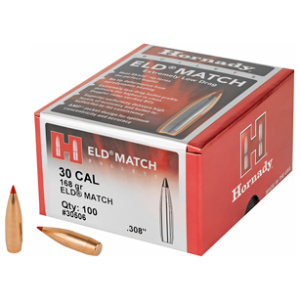 HRNDY ELD-M 30CAL .308 168GR 100CT