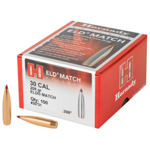 HRNDY ELD-M 30CAL .308 208GR 100CT