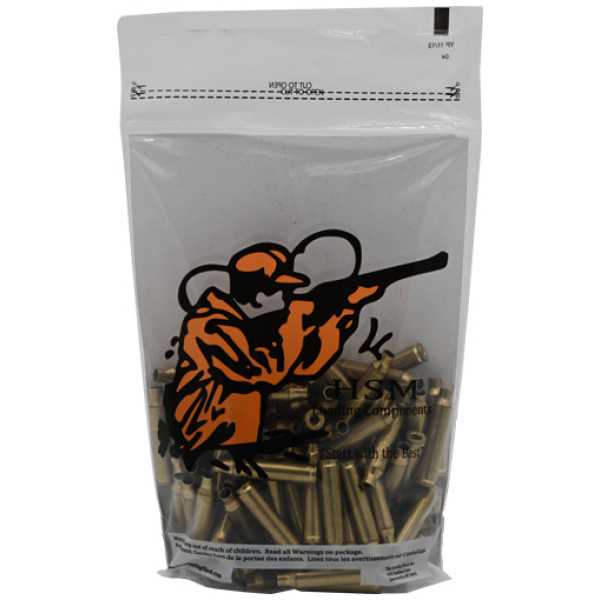 HSM BRASS 223 REMINGTON ONCE - FIRED UNPRIMED 100 PACK