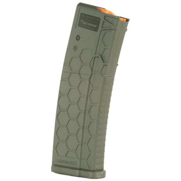 HEXMAG MAGAZINE AR-15 5.56X45 - 10RD OD GREEN POLYMER SERIES 2
