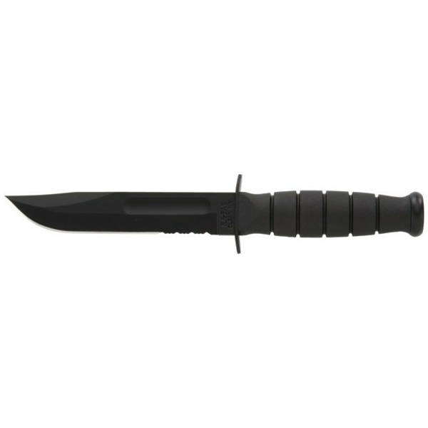 KA-BAR SHORT KA-BAR - 5.25" SERR W/PLASTIC SHEATH
