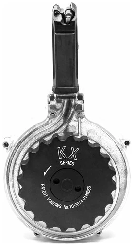 KCI USA INC MAGAZINE AR15 223 - 50RD DRUM BLACK POLYMER