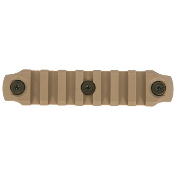 BCM RAIL SECTION--NYLON KEYMOD - 4" RAIL FDE