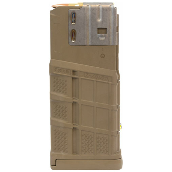 LANCER MAGAZINE L7AWM SR-25 - 7.62X51 25RD OPAQUE FDE