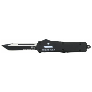 TEMPLAR KNIFE LARGE OTF AR - COME & TAKE IT 3.5" BLK TANTO