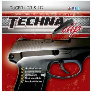 TECHNA CLIP HANDGUN RETENTION - CLIP RUGER LC9/LC380 RIGHT