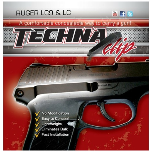 TECHNA CLIP HANDGUN RETENTION - CLIP RUGER LC9/LC380 RIGHT