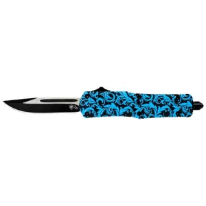 TEMPLAR KNIFE LARGE OTF MAIDEN - TEAL 3.5" BLACK DROP POINT