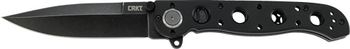 CRKT M16-02DB 3.5" PLAIN EDGE - D2 STEEL BLK W/DEADBOLT AST