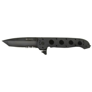 CRKT M16-14ZLEK 3.75" HALF - SERRATED BLACK TANTO BLADE