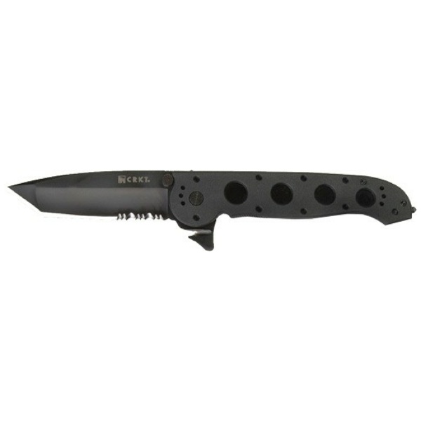 CRKT M16-14ZLEK 3.75" HALF - SERRATED BLACK TANTO BLADE