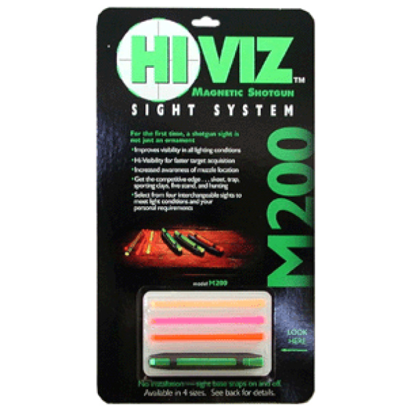 HIVIZ M200 SHOTGUN FRONT SIGHT - MAGNETIC FOR .171-.265" RIBS