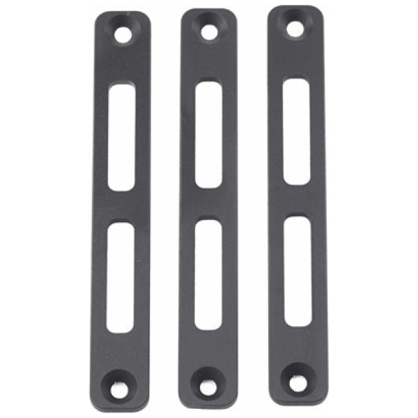 MANTICORE M-LOK PANEL FOR - TRANSFORMER RAILS 3 PACK BLACK