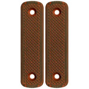 MI LEVER ACTION G10 STRAIGHT - GRIP PANEL RED / BLACK