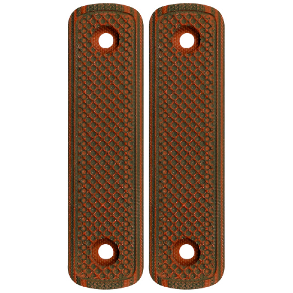 MI LEVER ACTION G10 STRAIGHT - GRIP PANEL RED / BLACK
