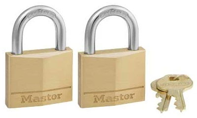 MASTERLOCK PADLOCK 2PK KEYED ALIKE