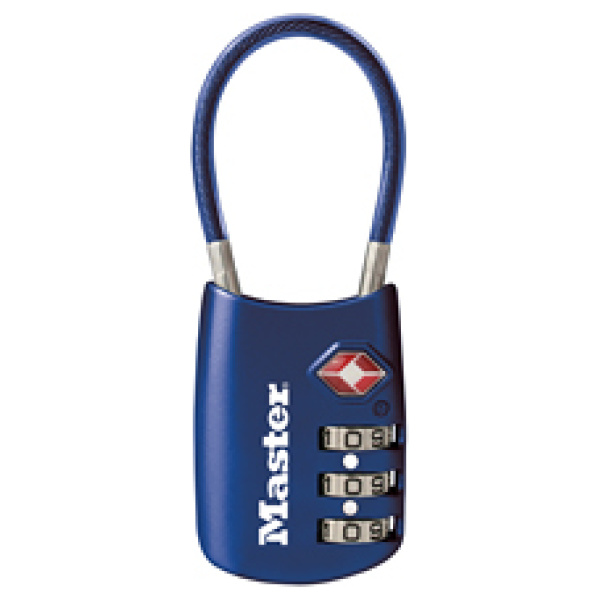 MASTERLOCK TSA PADLOCK COMBO BLUE