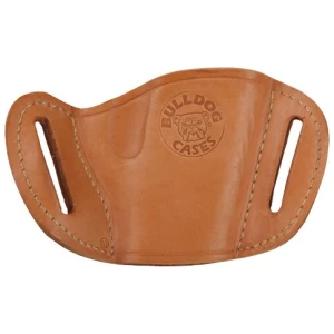 BULLDOG BELT SLIDE HOLSTER TAN - RH SMALL FRAME REVOLVERS 2-4"