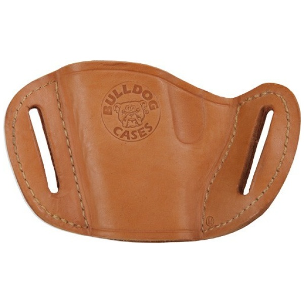 BULLDOG BELT SLIDE HOLSTER TAN - RH SMALL & MINI AUTOS