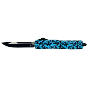 TEMPLAR KNIFE SLIM OTF MAIDEN - TEAL 3.1" BLACK DROP POINT