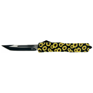 TEMPLAR KNIFE SLIM OTF - SUNFLOWER 3.1" BLACK TANTO