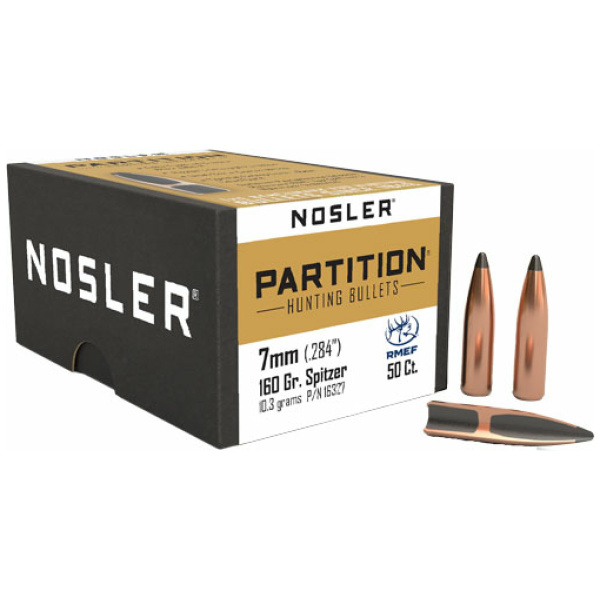 NOSLER BULLETS 7MM .284 - 160GR PARTITION 50CT