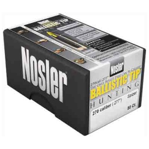 NOSLER BULLETS 270 CAL .277 - 140GR BALLISTIC TIP 50CT