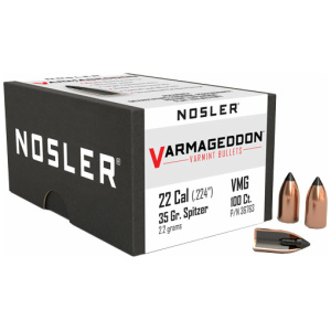 NOSLER BULLETS 22 CAL .224 - 35GR VARMAGEDDON TIPPED 100CT