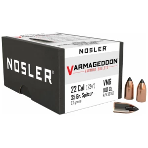 NOSLER BULLETS 22 CAL .224 - 35GR VARMAGEDDON TIPPED 100CT