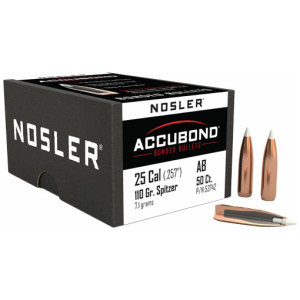 NOSLER BULLETS 25 CAL .257 - 110GR ACCUBOND 50CT