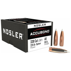 NOSLER BULLETS 338 CAL .338 - 225GR ACCUBOND 50CT
