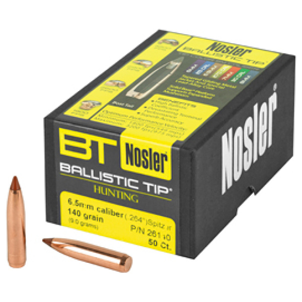 NOSLER 6.5MM 140GR 50CT