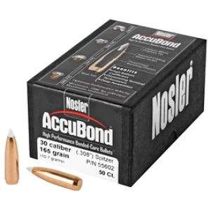 NOSLER 30 CAL 165GR ACCUBOND 50CT