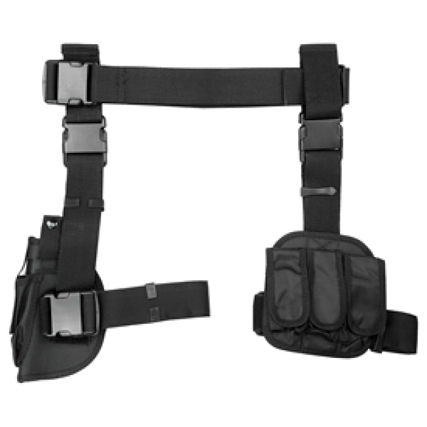 NCSTAR DROP LEG HOLSTER MAG HLDR BLK