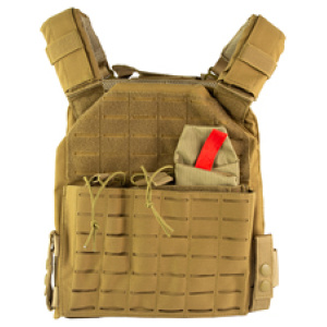 NCSTAR LSR PLATE CARRIER MED-2XL TAN