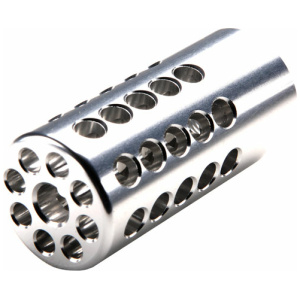 TACSOL COMPENSATOR 1" 22LR - 1/2X28 TPI SILVER