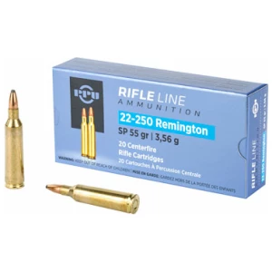 PPU 22-250REM SP 55GR 20/200