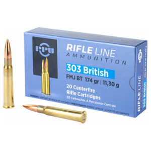 PPU 303 BRITISH FMJ 174GR 20/200