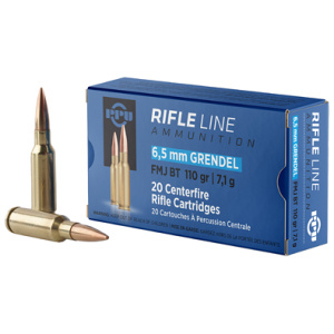 PPU 6.5 GRENDEL 110GR FMJBT 20/500