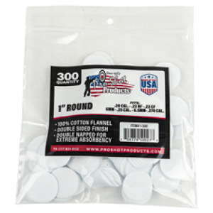 PRO-SHOT PATCH .22-.270CAL 1" 300CT