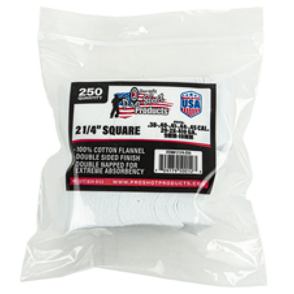 PRO-SHOT PATCH .35-.45CAL 2 1/4" 250
