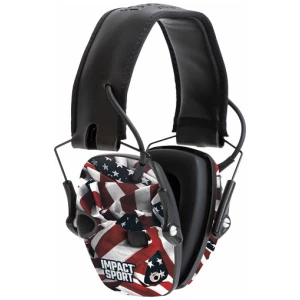 HOWARD LEIGHT IMPACT SPORT - ONE NATION FLAG ELEC MUFF NR22