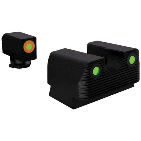 RIVAL ARMS TRITIUM NIGHT SGT - SET FOR GLOCK 42/43 ORNG RING