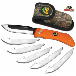OUTDOOR EDGE RAZOR BLAZE 3.5" - FOLDER W/6 BLADES ORANGE HNDL