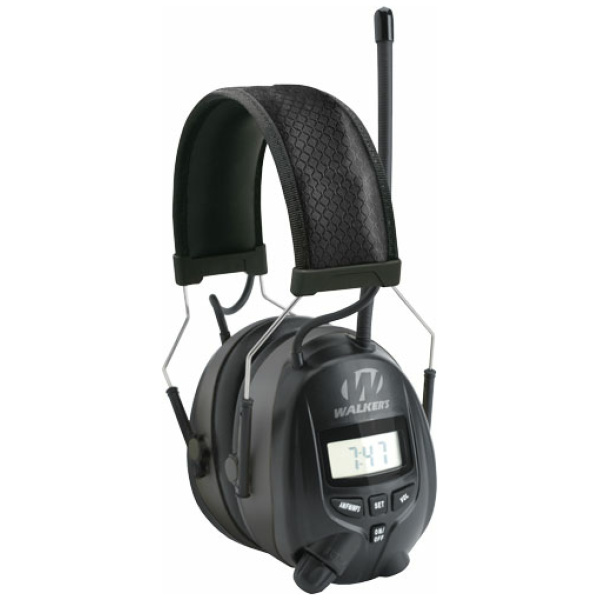 WALKERS MUFF WITH AM/FM RADIO - & PHONE CONNECTION 25dB BLACK