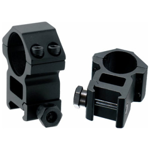 UTG RINGS 1" HIGH PROFILE - MATTE BLACK PICATINNY/WEAVER